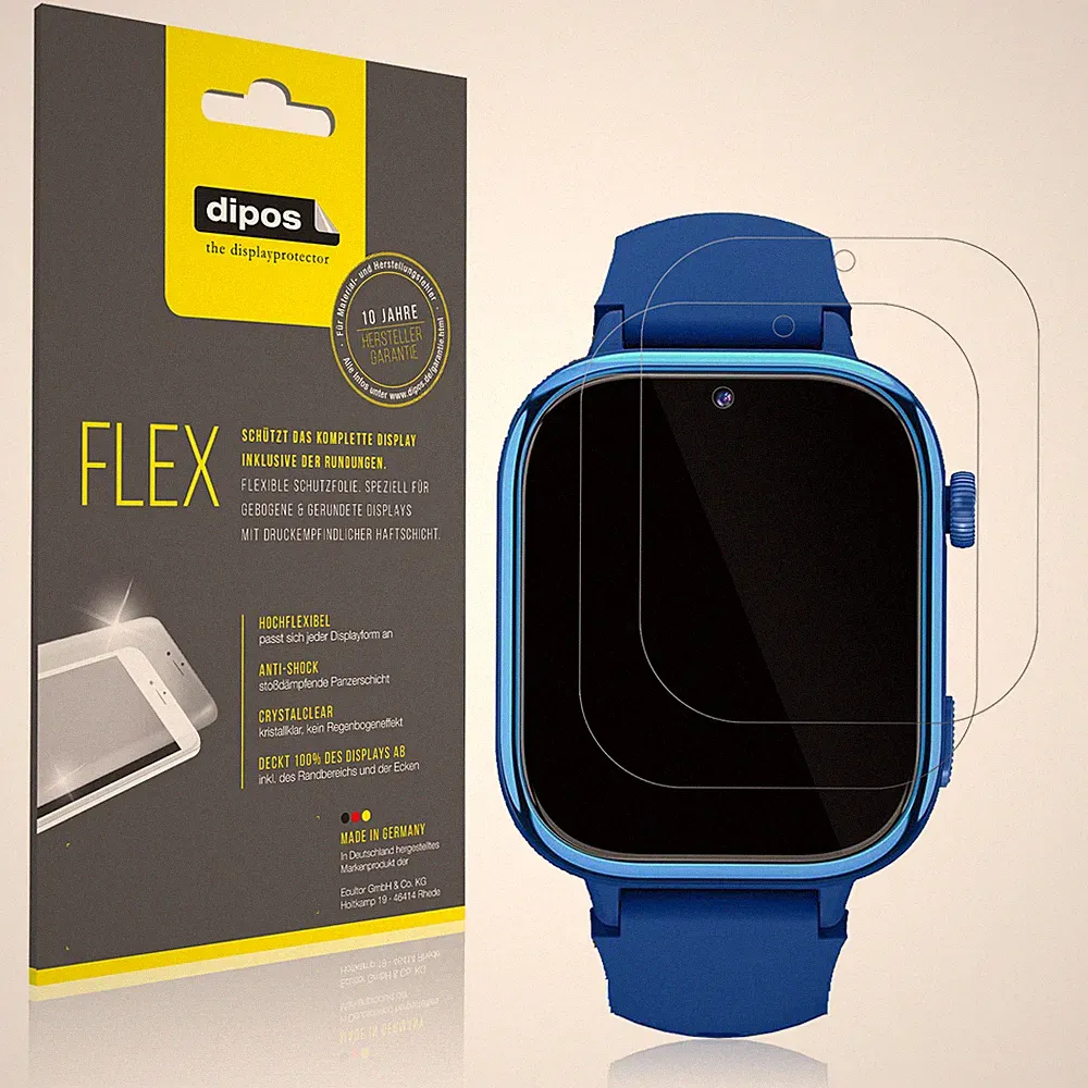 2x 3D Full Cover Schutzfolie für Swgota 4G Smartwatch Panzerfolie Anti-Shock