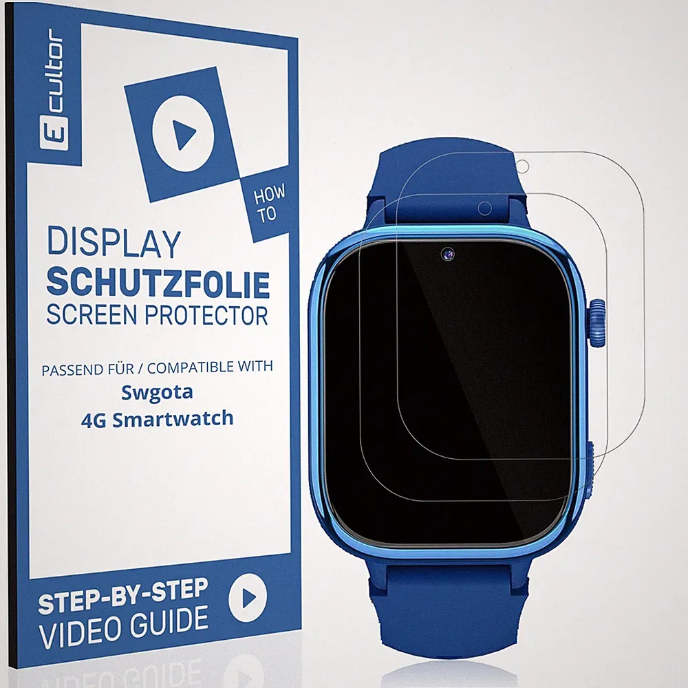 2x 3D Schutzfolie Matt für Swgota 4G Smartwatch Display Folie Flexibel Full