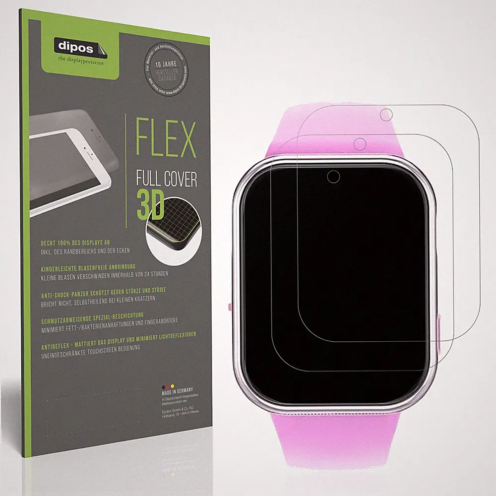 2x Full Cover Schutzfolie matt für Igreeman Kinder Smartwatch Panzerfolie