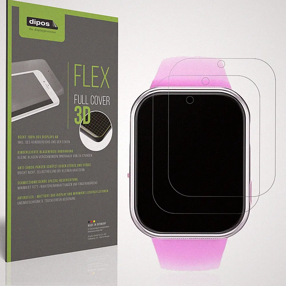 2x Full Cover Schutzfolie matt für Igreeman Kinder Smartwatch Panzerfolie