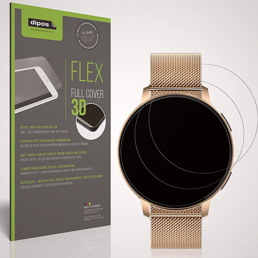 2x Full Cover Schutzfolie matt für Sloksfil 1.39 Zoll Smartwatch Panzerfolie