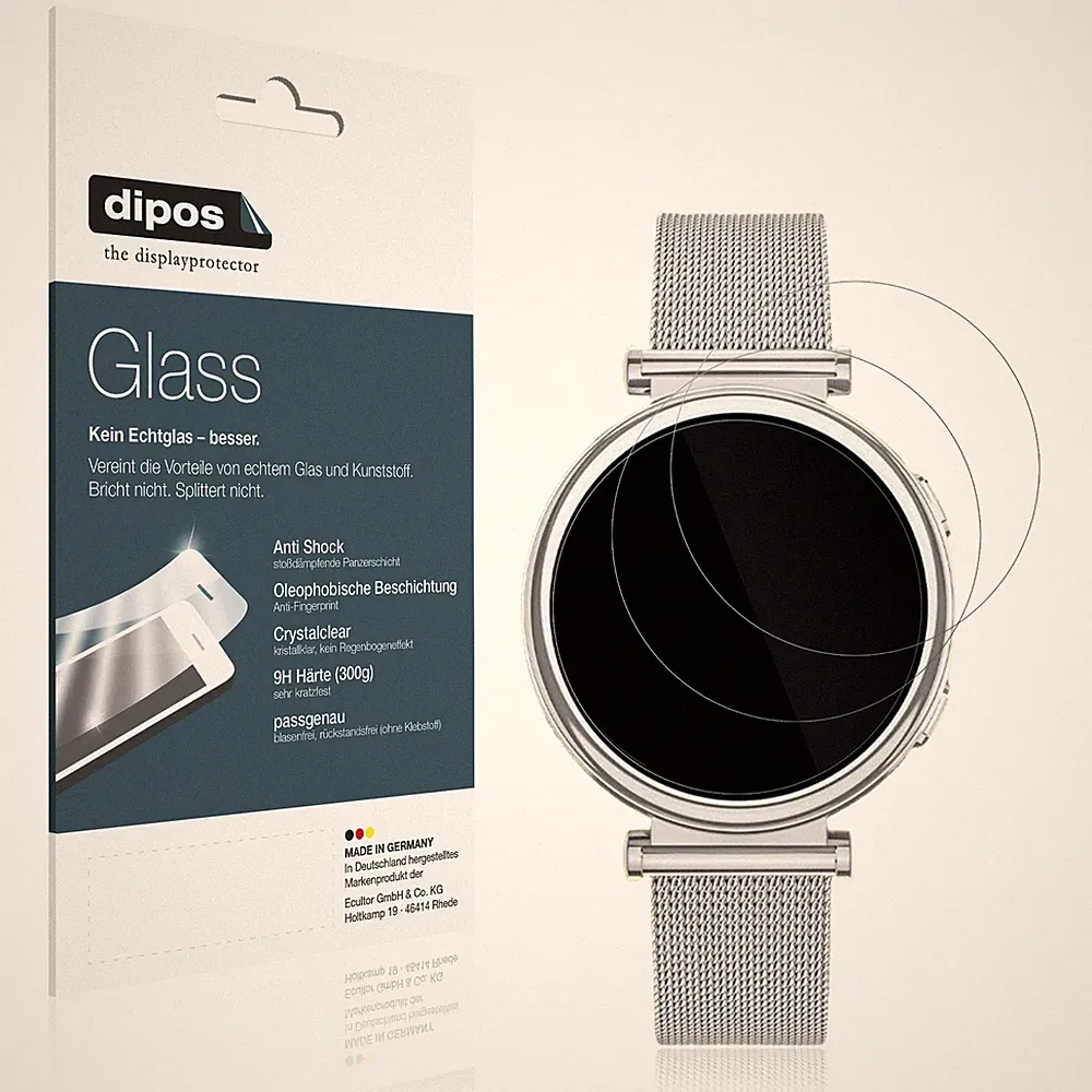 2x Schutzfolie für SWGOTA I109 Smartwatch - Anti-Shock 9H Folie dipos Glass