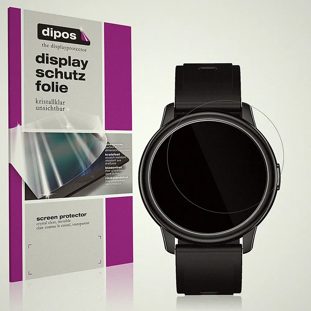 2x Schutzfolie klar für Cillso 1,3 Zoll Smartwatch Displayschutzfolie Folie