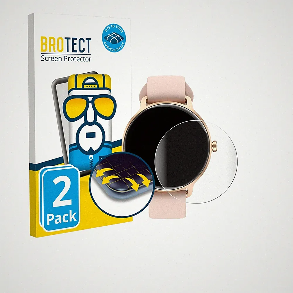 2x Yoever Smartwatch 1.27" Displayfolie Full-Cover Schutz