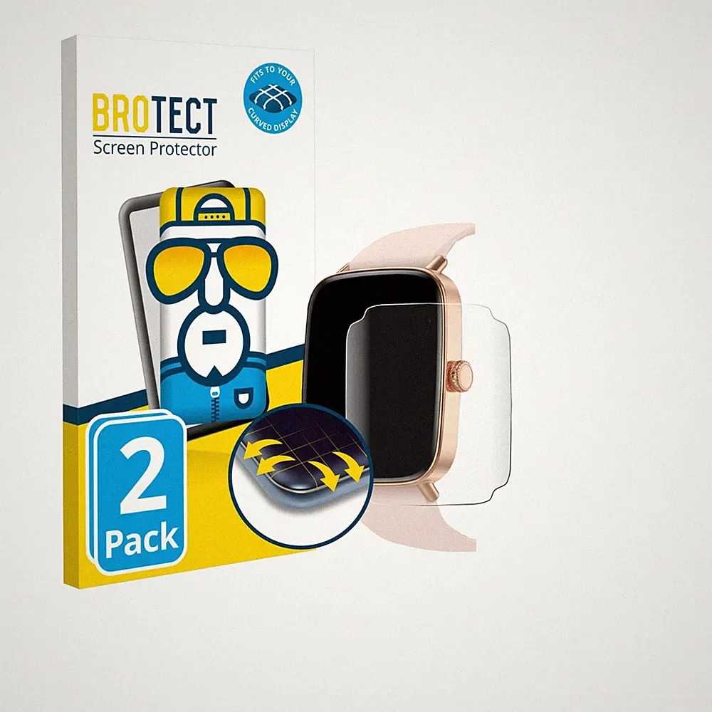 2x Yoever Smartwatch 1.85" Displayfolie Full-Cover Schutz