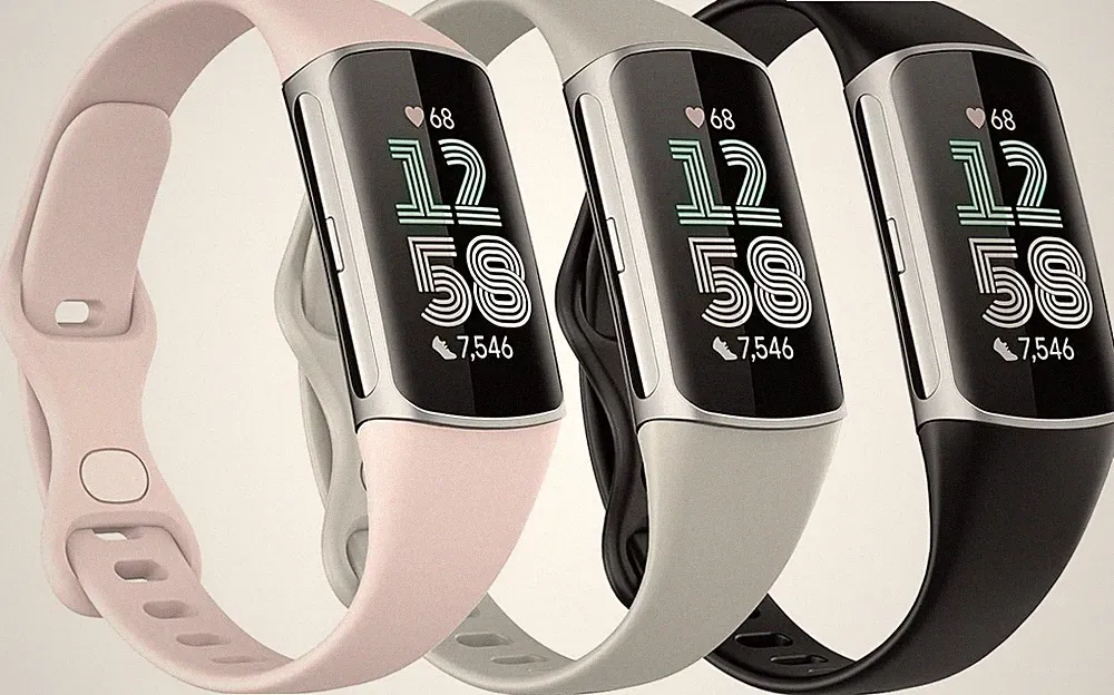 3 Stück Schlankes Armband Kompatibel mit Fitbit Charge 6/Charge 5 für Damen H