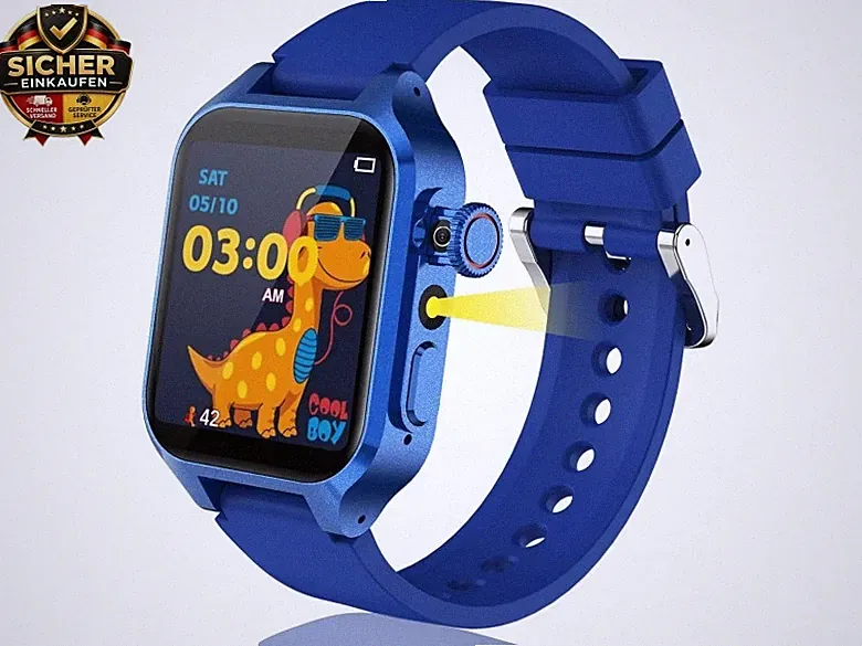 32 Spielen Smartwatch Kinder, Kinder Smartwatch mit Kamera, 3 Sportmodi