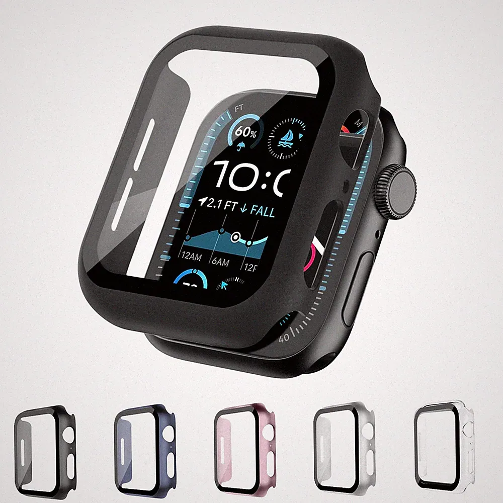 360 Grad Hülle für Apple Watch 4 5 6 SE1 SE2 SE3 40 44 mm Smartwatch Case Cover