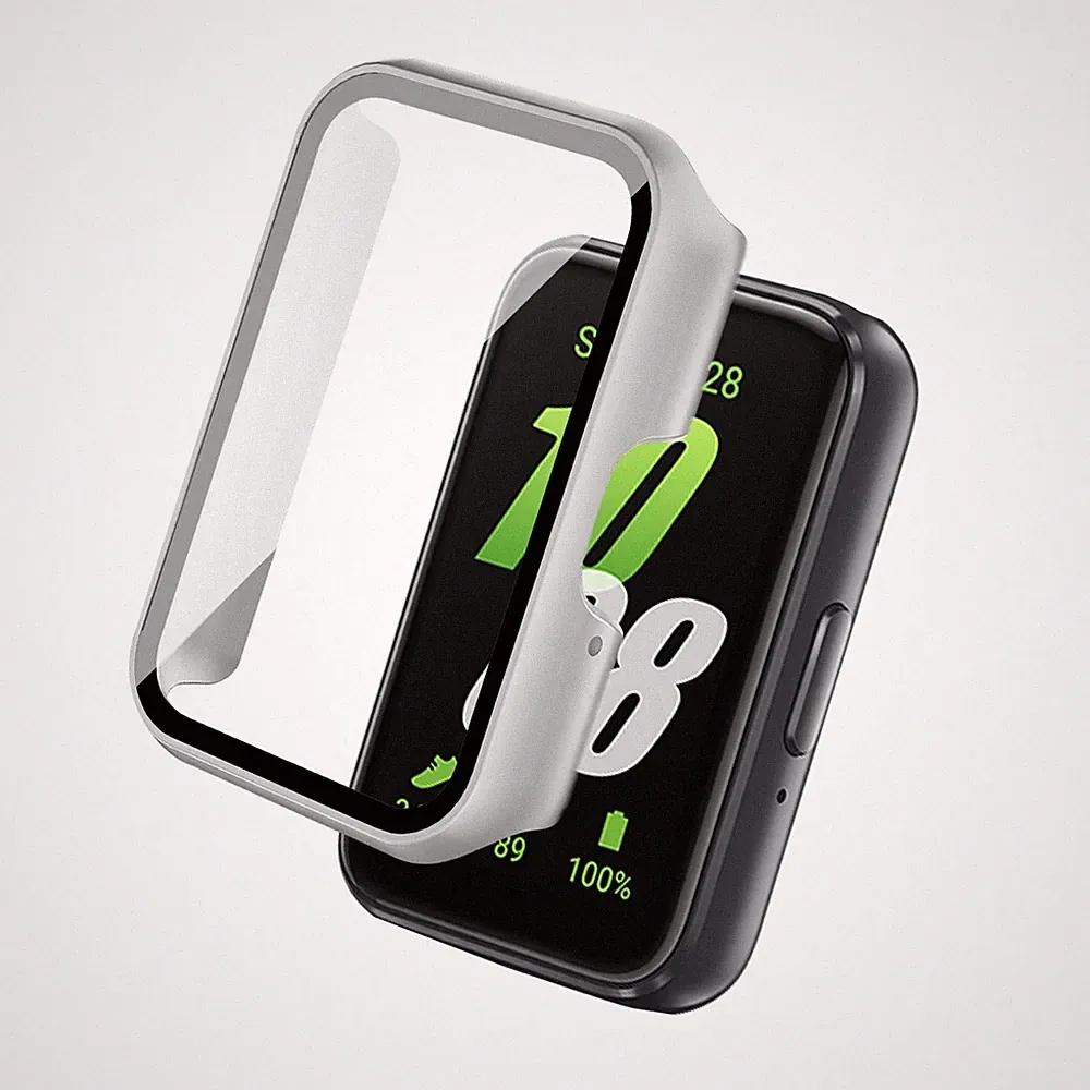 360 Grad Hülle für Samsung Galaxy Fit3 mit Displayschutz Smartwatch Case Cover