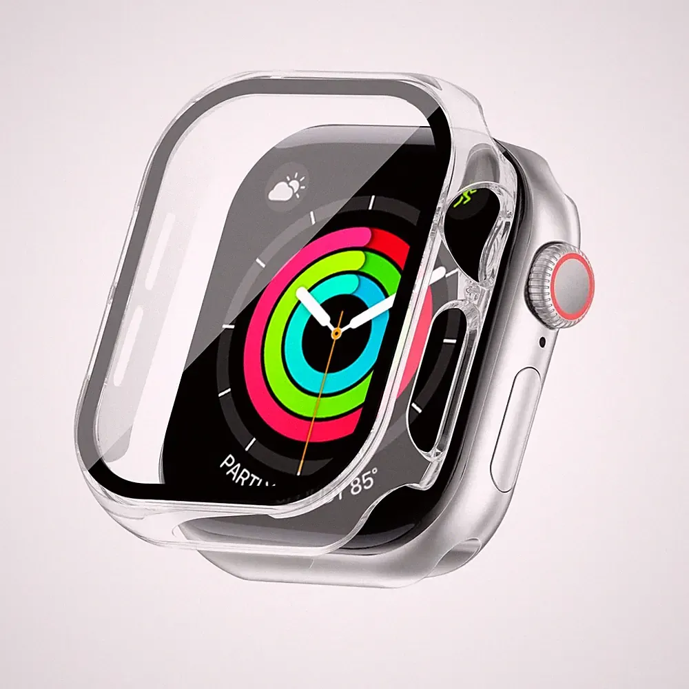 360 Hülle für Apple Watch 10 / 11 46 mm Displayschutz Case Cover Transparent Top