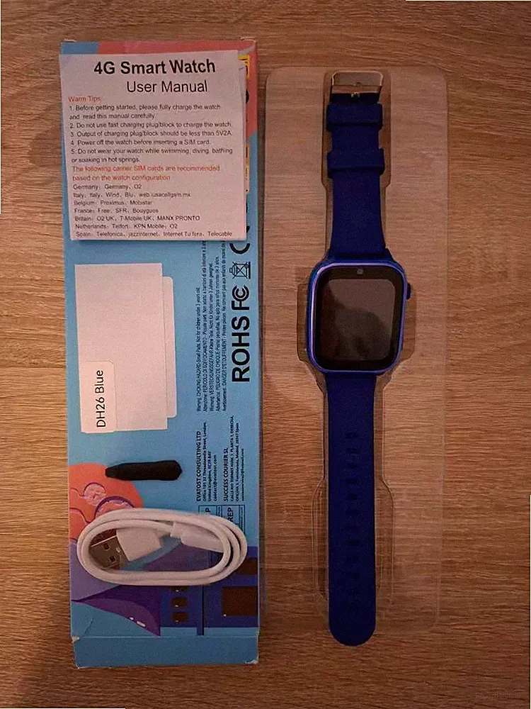 4G DH26 Smartwatch Kinder Blue-Gebraucht!