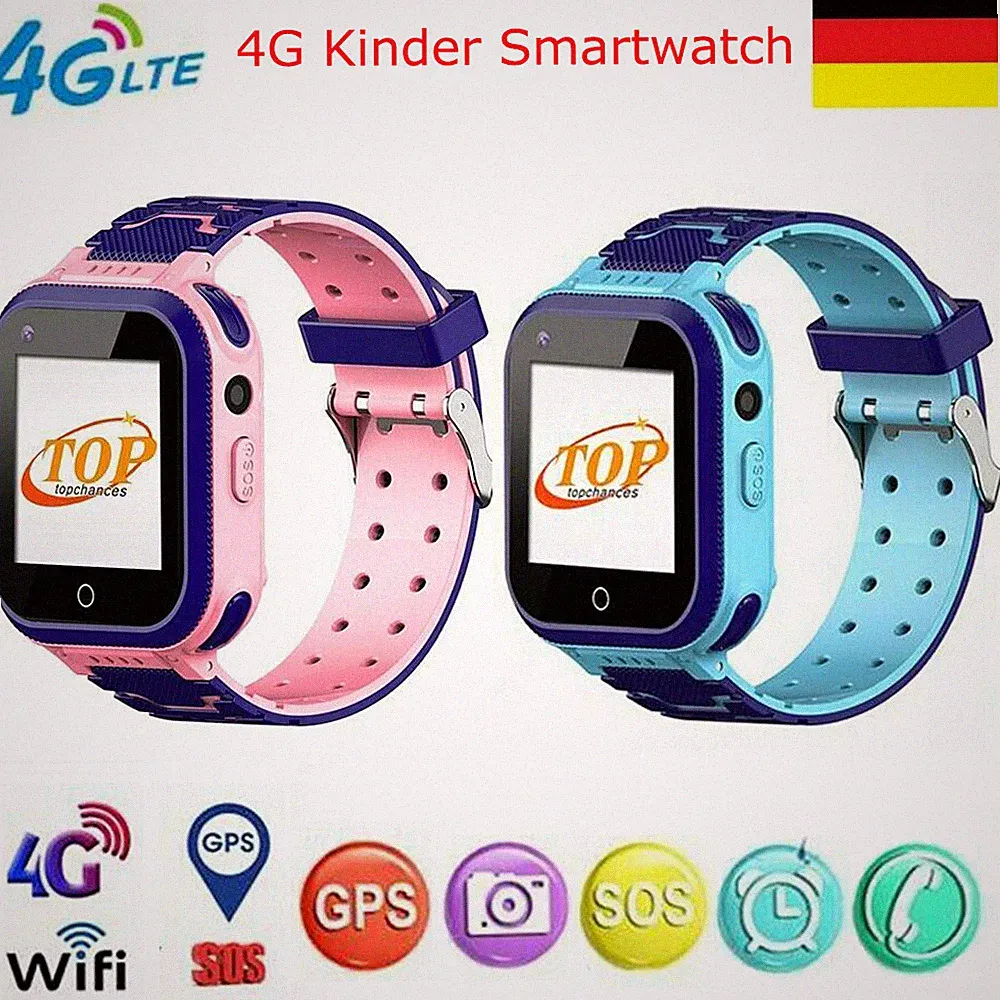 4G Kinder Smartwatch Kinder Telefon Armbanduhr Kamera SOS GPS Locator Tracker