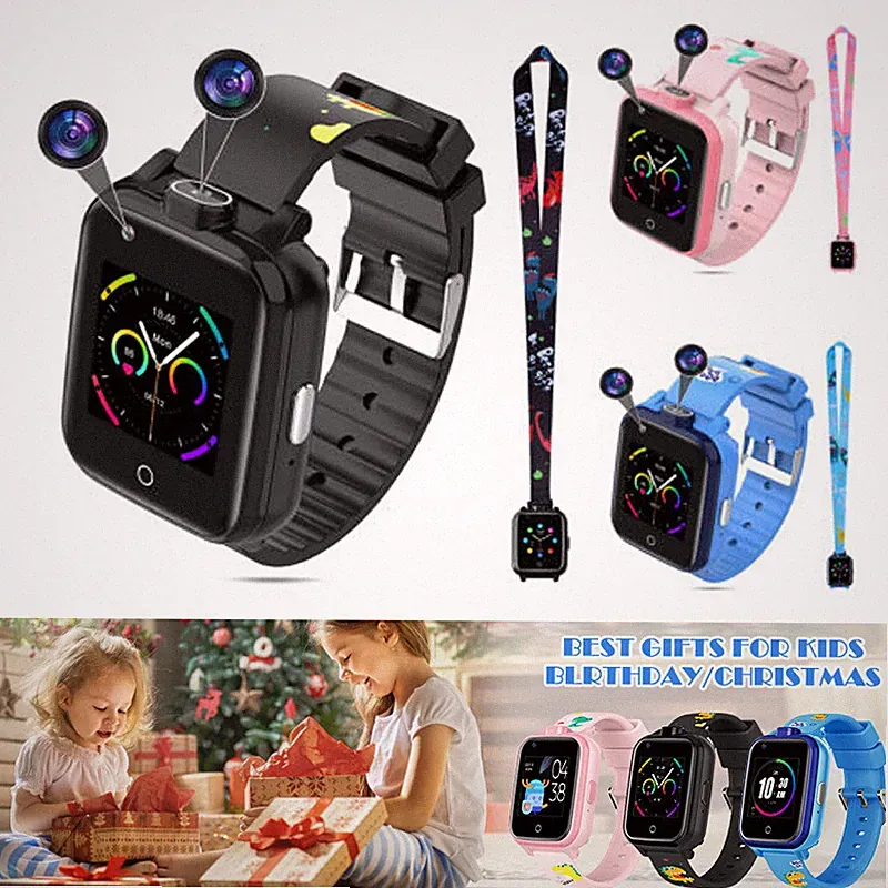 4G Kinder Smartwatch Kinder Telefonuhr GPS WiFi LBS Videoanruf SOS Alert