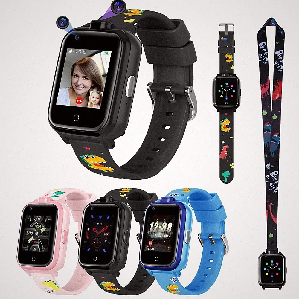 4G Kinder Smartwatch WiFi Videoanruf Telefon Uhr mit GPS SOS für Kinder Geschen