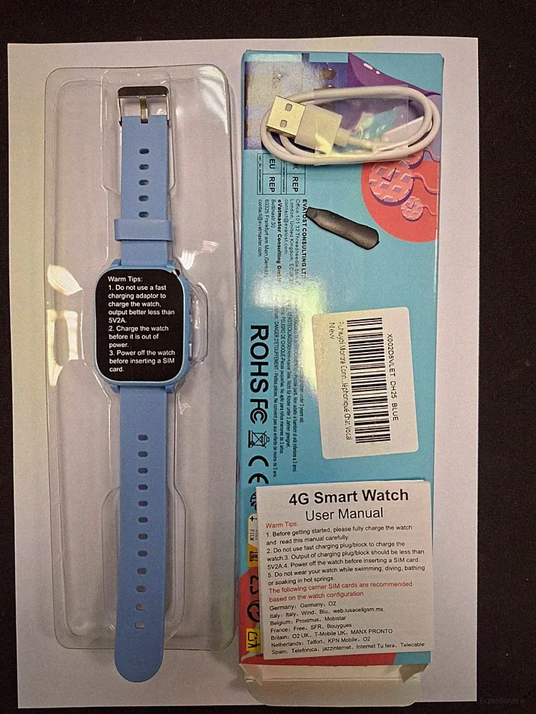4G Smartwatch Kinder GPS Tracker SOS Telefon Uhr Wasserdicht-Ausgepackt Aber neu