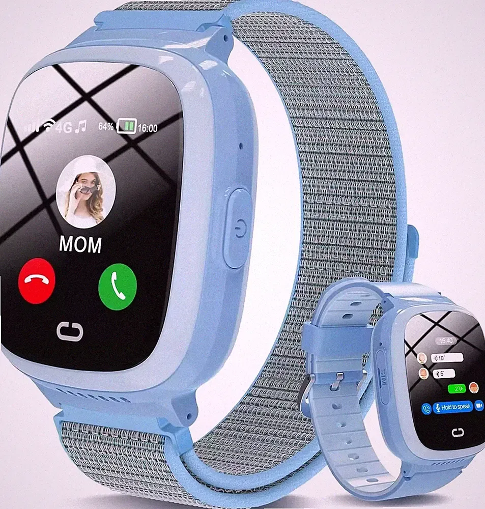 4G Smartwatch Kinder Mit GPS und Telefon Kinder Uhr Mit Wifi SOS HD Videoanruf