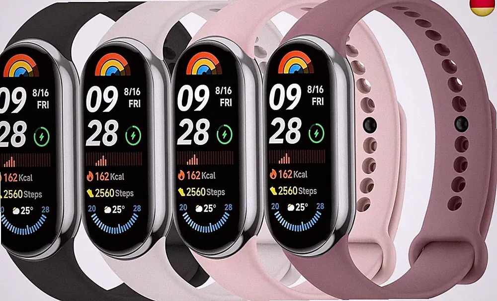 4Stück Armband für Xiaomi Smart Band 9/10/8 Armband Damen Herren,Neues Silikon S