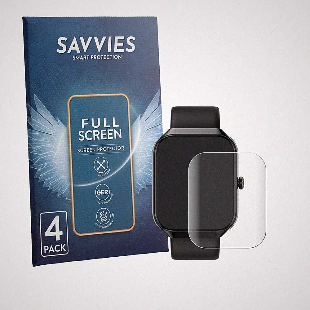 4x Displayschutz Full-Screen für Matast Smartwatch 1.96"