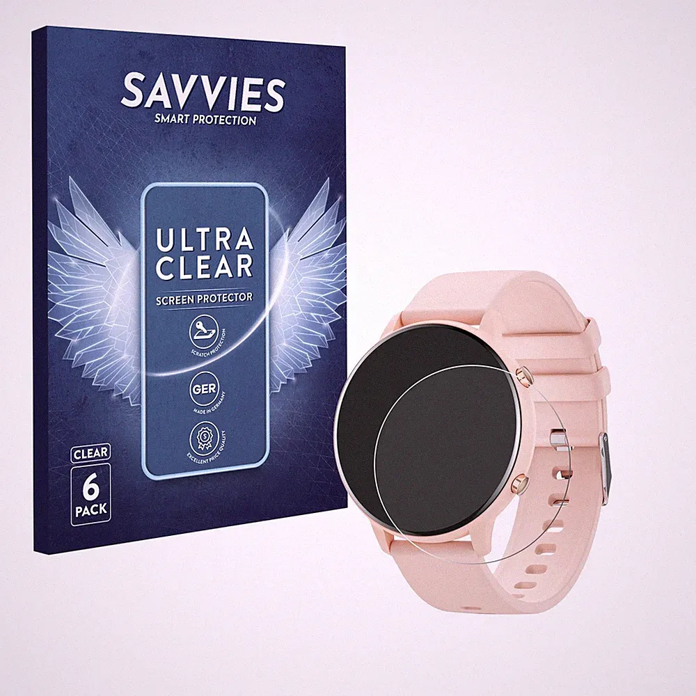 6x Schutzfolie für Hwagol Smartwatch G25 1.39" Displayschutz