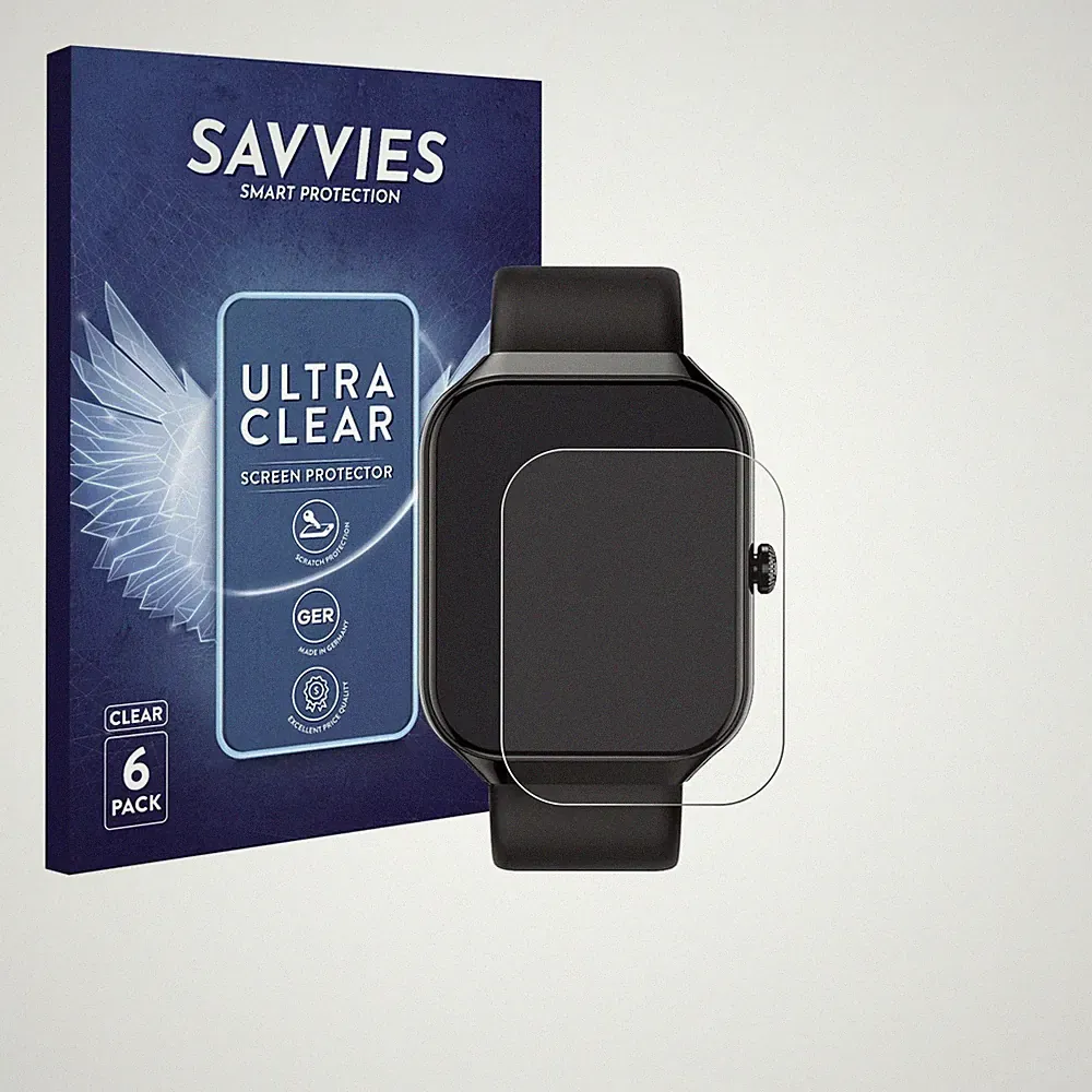 6x Schutzfolie für Matast Smartwatch 1.96" Displayschutz