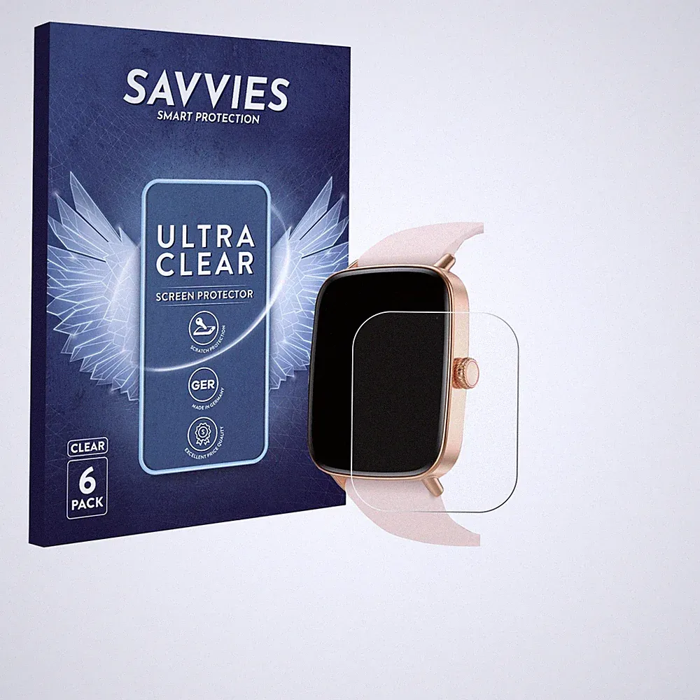 6x Schutzfolie für Yoever Smartwatch 1.85" Displayschutz