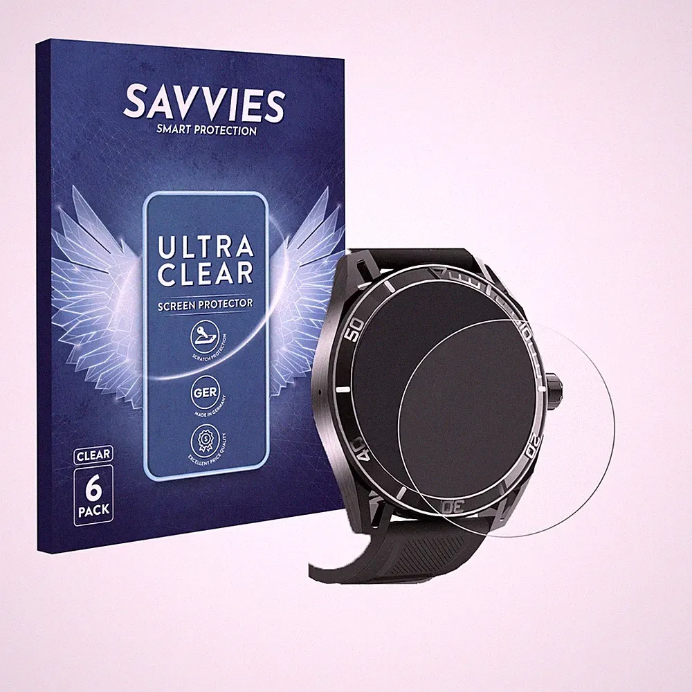 6x Schutzfolie für Yuede Smartwatch 1.43" (rund) Displayschutz