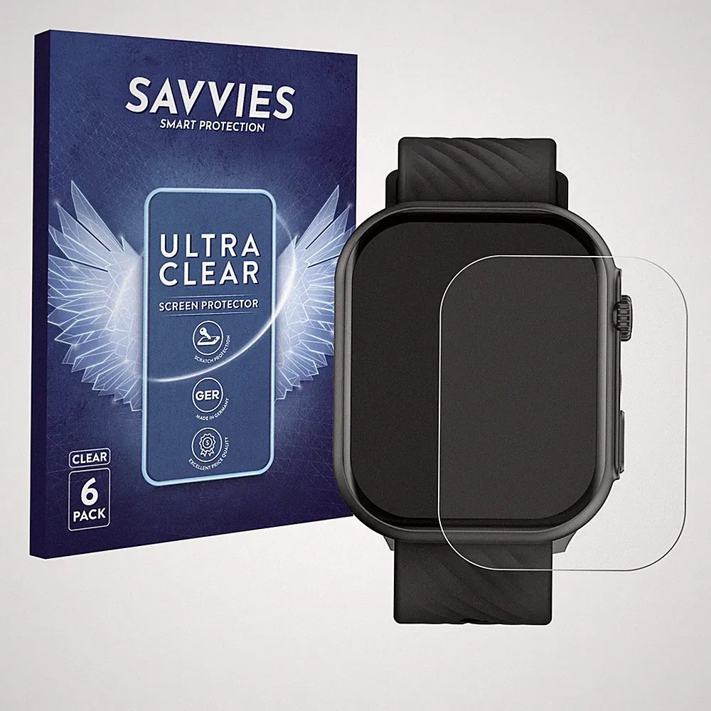 6x Schutzfolie für Yuede Smartwatch 2" Displayschutz