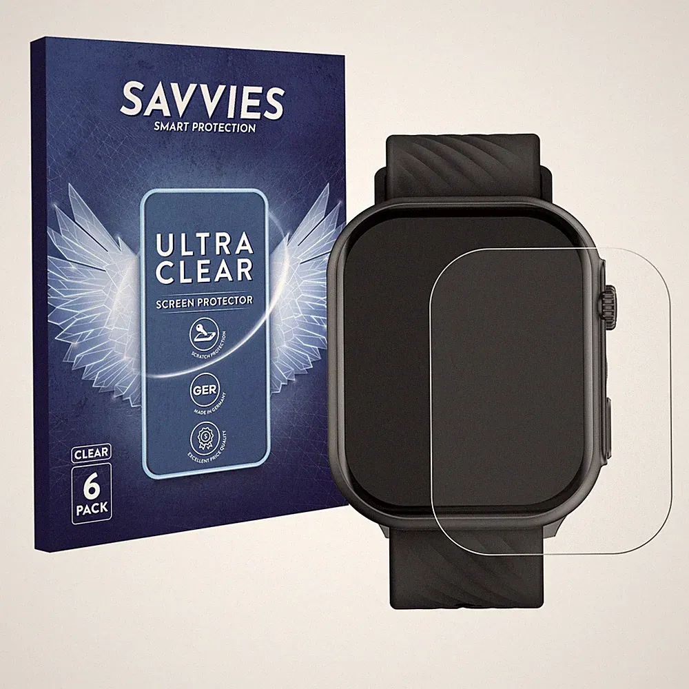6x Schutzfolie für Yuede Smartwatch 2" Displayschutz