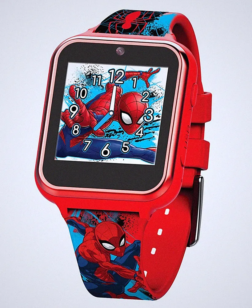 Accutime Kinder Smartwatch Spider-Man, Kinderuhr mit Selfie Kamera, Foto & Video