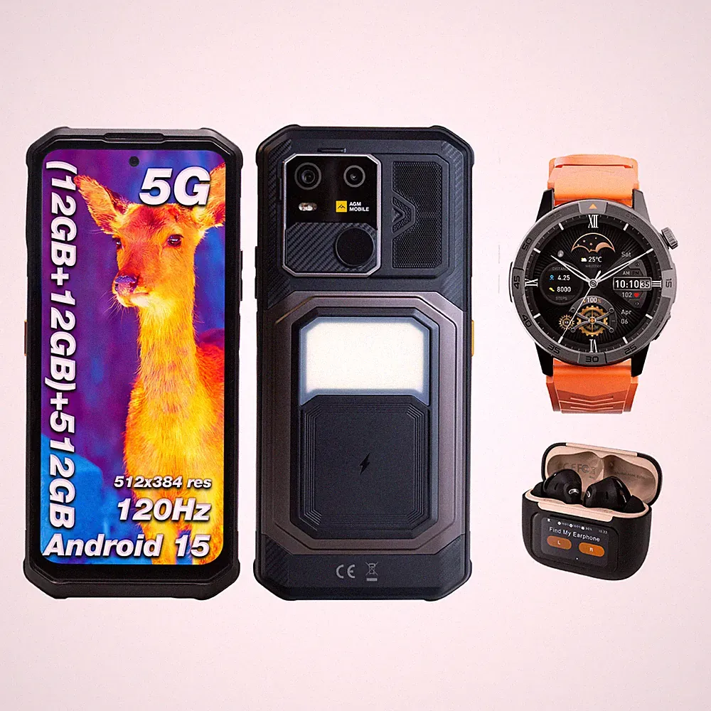 AGM G3 PRO 10000mAh Rugged Smartphone Thermal Imaging Phone+ Smartwatch+ EarBuds
