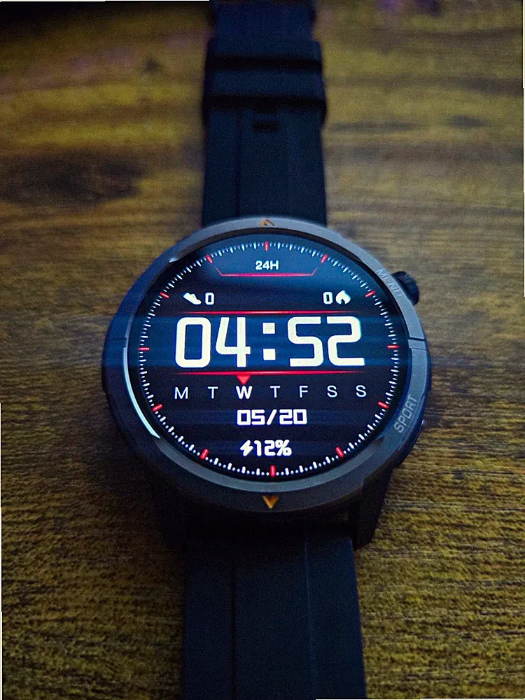 AGM Watch Legion 46 mm Smartwatch AMOLED GPS wasserdicht Schwarz
