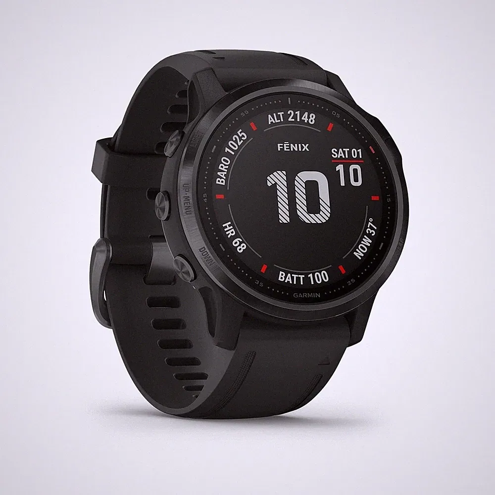 AKZEPTABEL Garmin Fenix 6S PRO GPS Smart Watch Uhr 42mm Olive Schwarz OVP