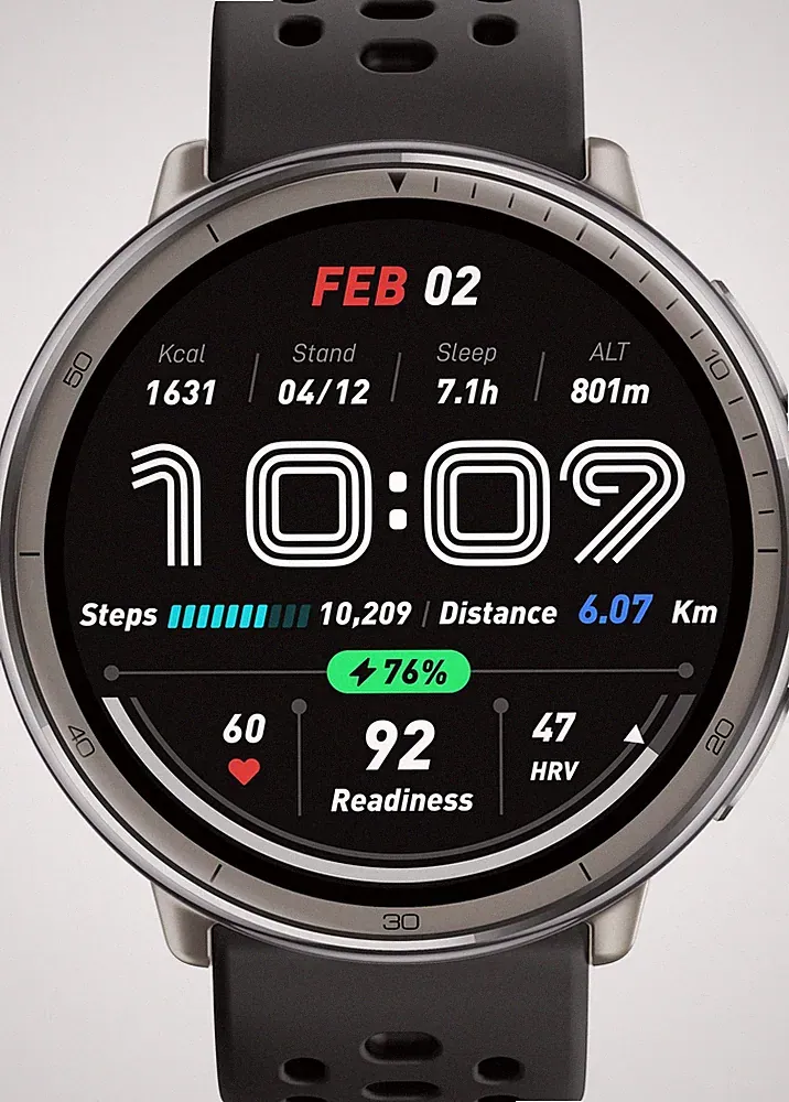 AMAZFIT Active 2 (Round) 1.32" Smartwatch AMOLED 353 ppi Digital B-WARE
