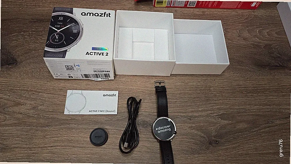 Amazfit Active 2 Round Black Smartwatch 1.32 Zoll Normal version keine NFC-Funkt
