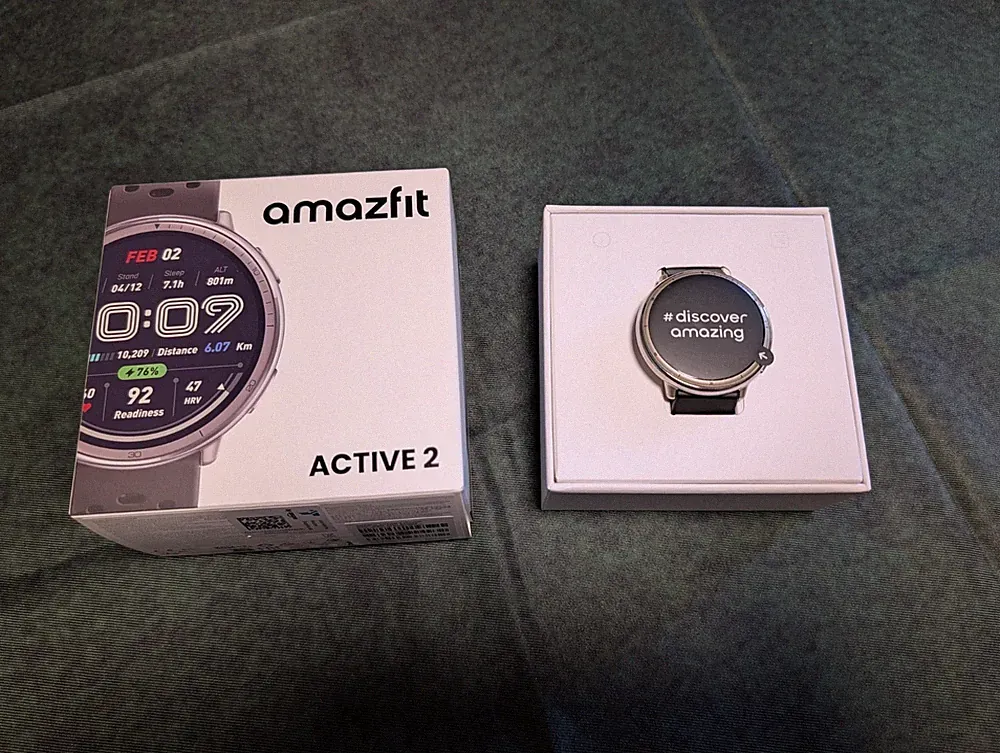 Amazfit Active 2 Smart Watch 44mm, AI, Sprachsteuerung, GPS