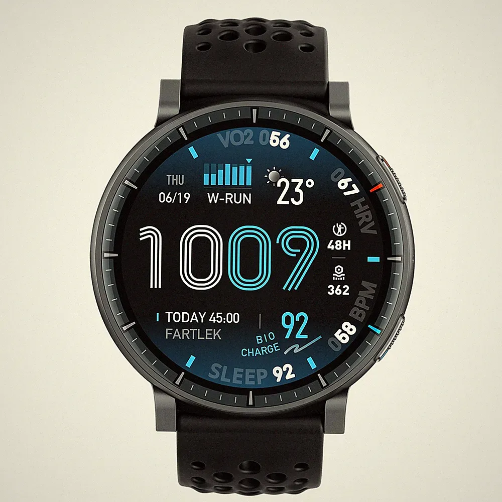 Amazfit Active Max Smartwatch schwarz 160 Sportmodi 25 Tage Akkulaufzeit GPS
