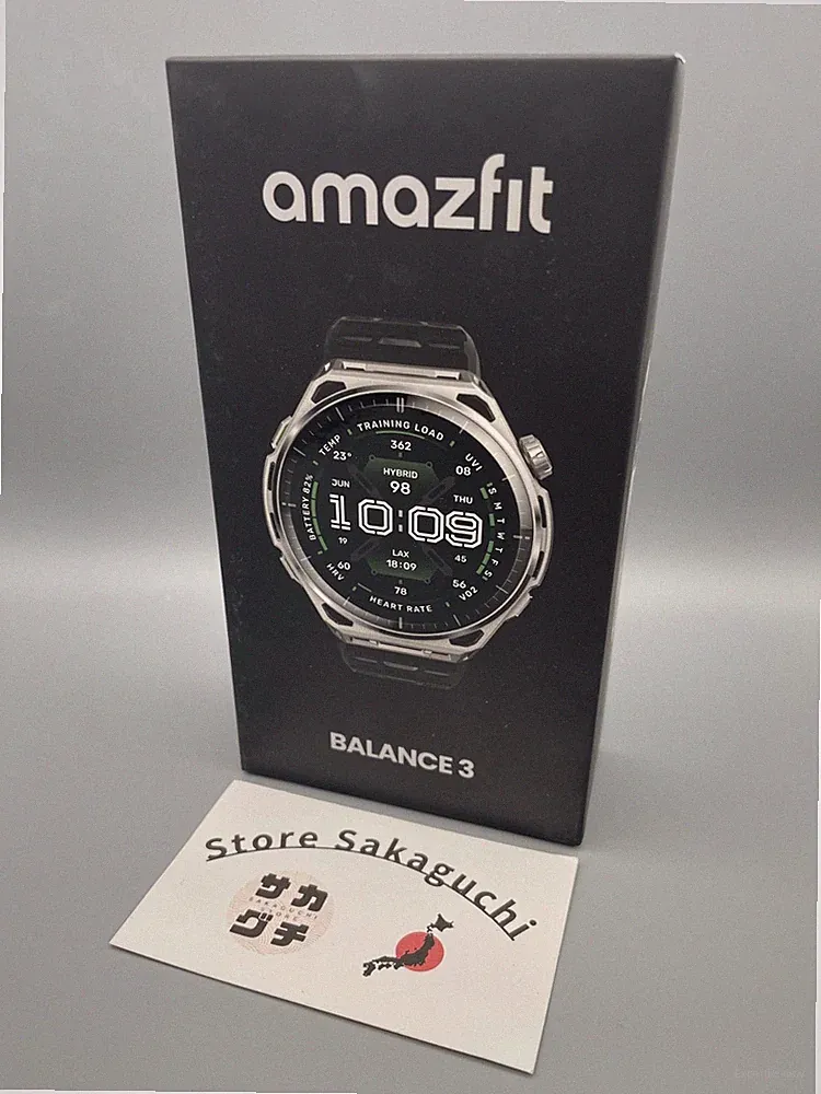 Amazfit Balance 3 Smartwatch AMOLED GPS 10ATM 21 Tage Akku 180 Sport Schwarz