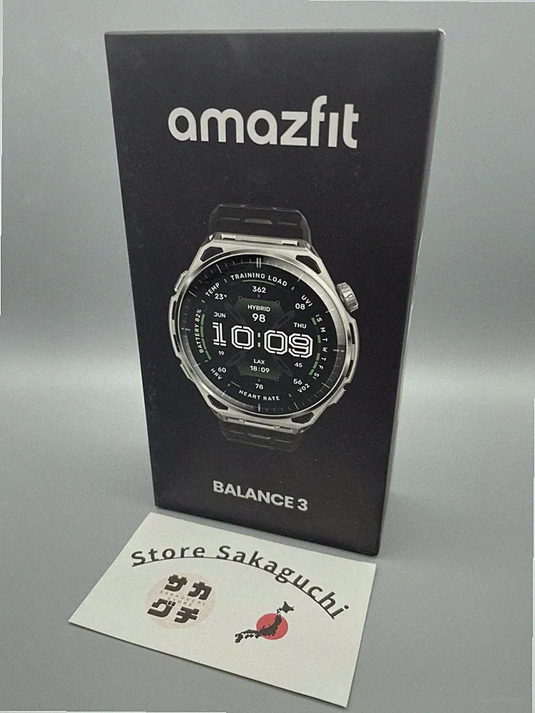 Amazfit Balance 3 Smartwatch AMOLED GPS 10ATM 21 Tage Akku 180 Sport Schwarz