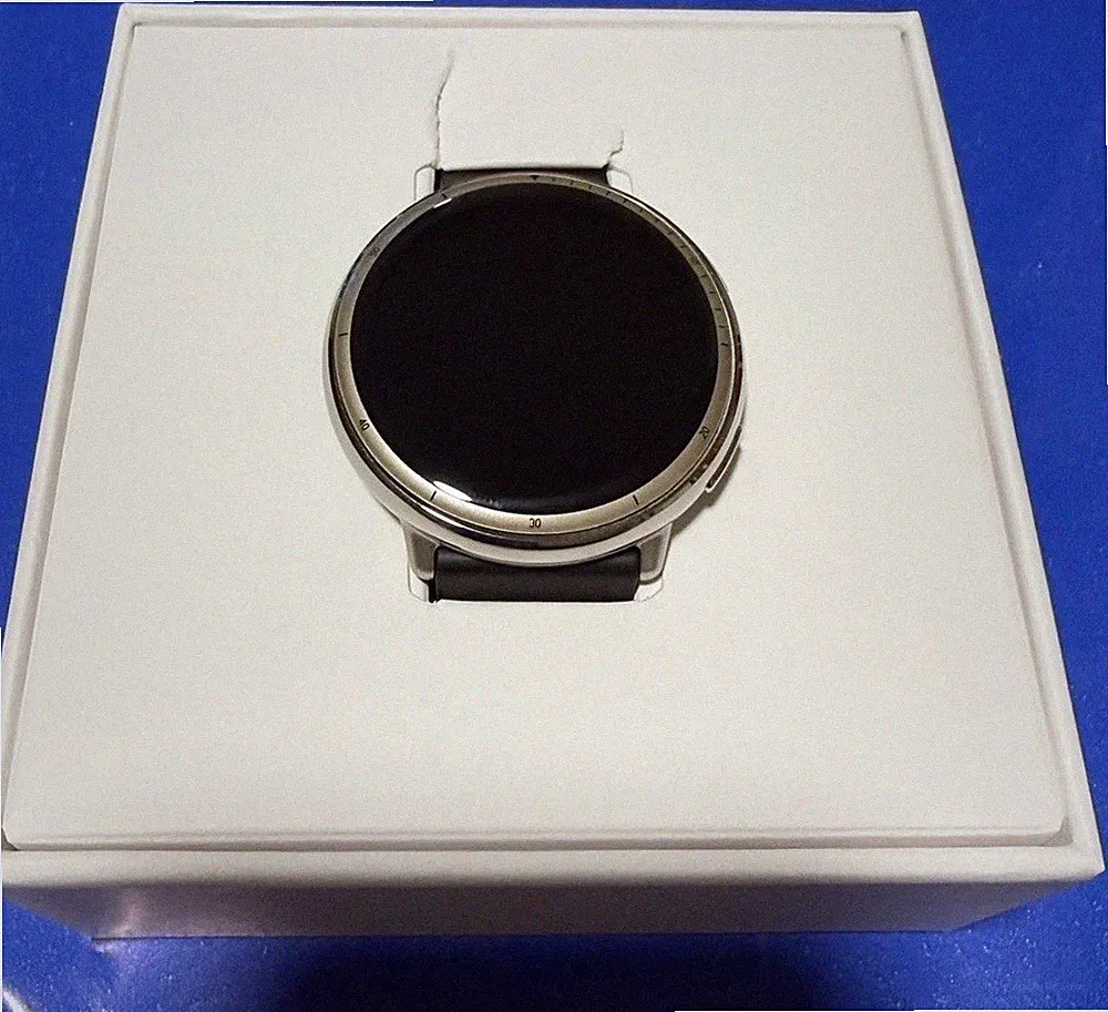 Amazfit Balance A2437 Smartwatch Sunset Grey – neuwertig mit OVP & Ladeschale