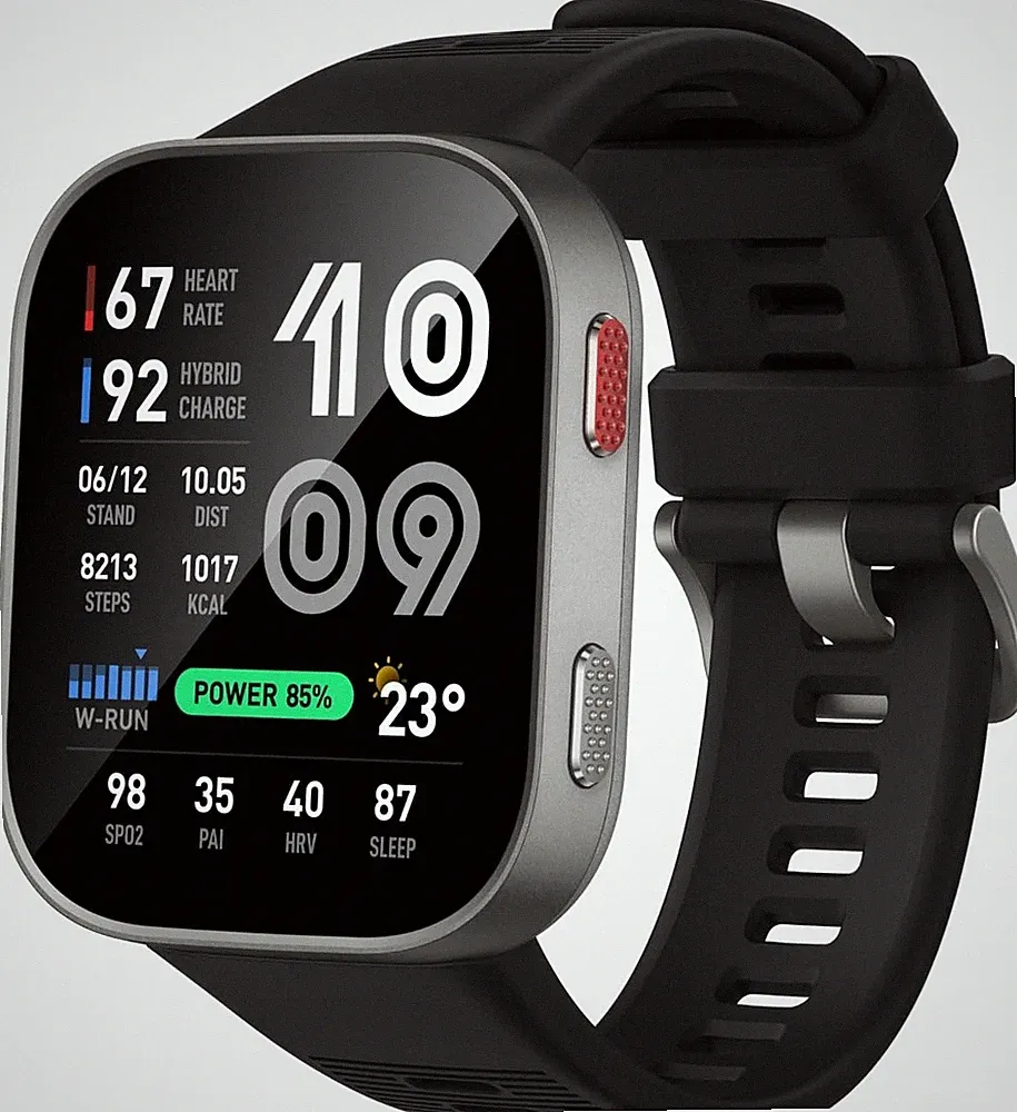 Amazfit Bip Max 50mm Smartwatch, GPS, 2.07" AMOLED-Display, 20 Tage Akkulaufzeit