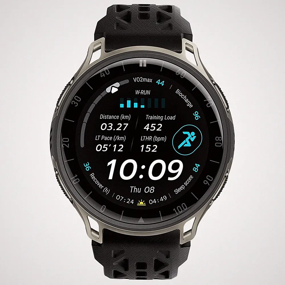 Amazfit Cheetah 2 Pro schwarz Smartwatch Fitness Titan Lauftracking 20 Tage Akku
