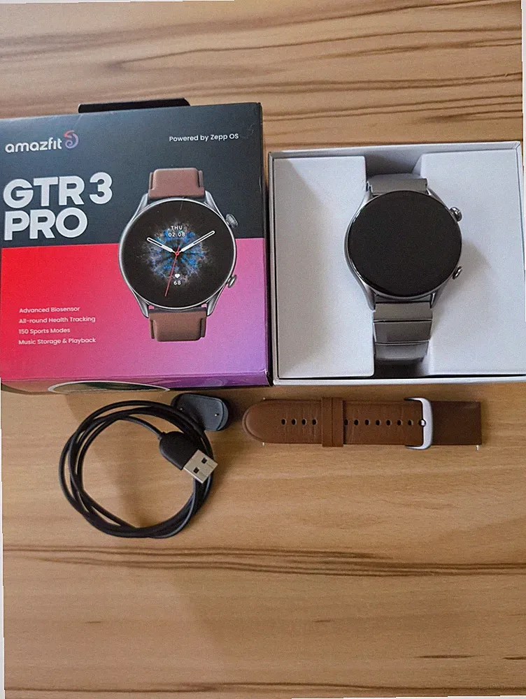 Amazfit GTR 3 Pro 46mm Smartwatch mit GPS und Fitnessfunktionen