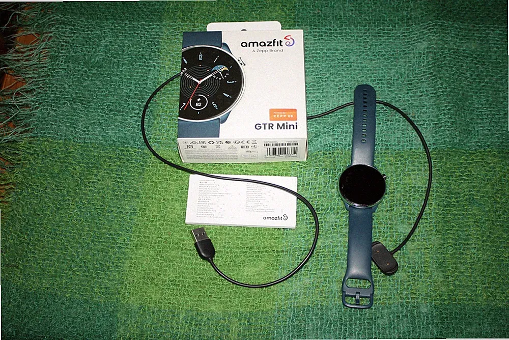Amazfit GTR Mini Smartwatch Zepp OS AMOLED SpO2 HF Edelstahl