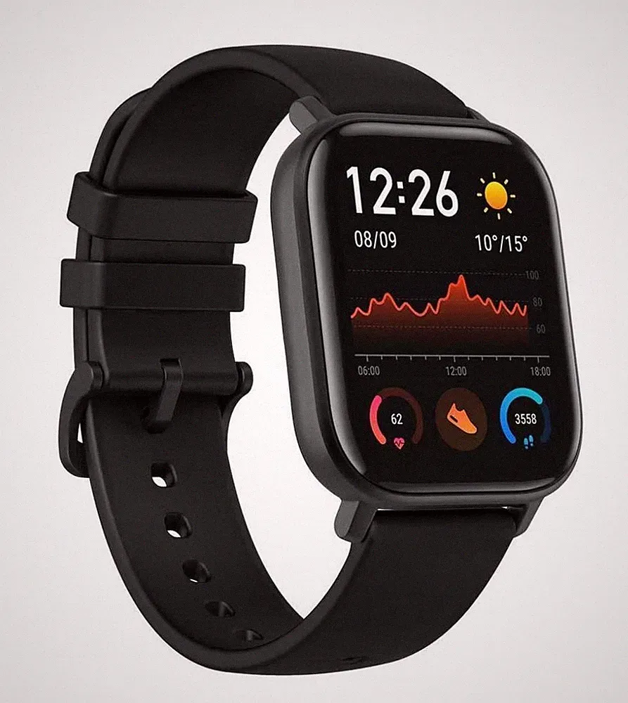AMAZFIT GTS Smartwatch Modell A1914 GPS Fitness Aktivitätstracker Sport schwarz