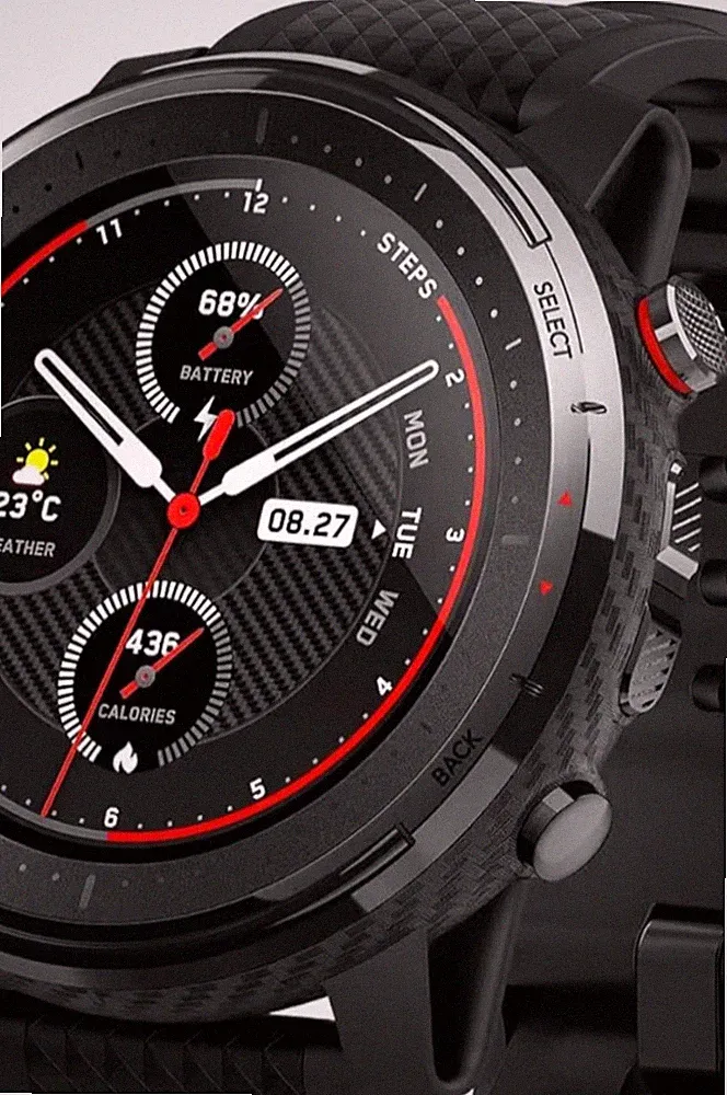 Amazfit Stratos 3 GPS Multisport Smartwatch OVP 5ATM Always-On Music Storage