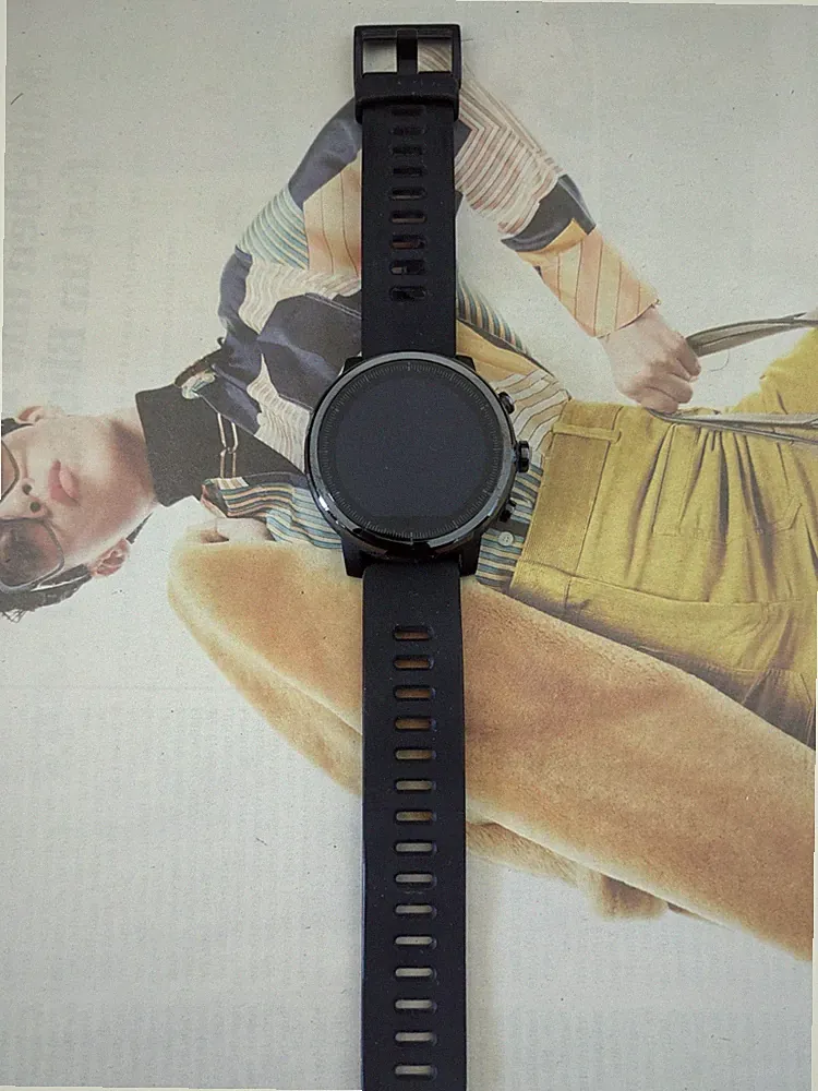 Amazfit Stratos A1619 Smartwatch Sportuhr Carbon-Optik Schwarz OHNE Ladegerät
