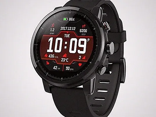 AMAZFIT Stratos Smartwatch Polykarbonat Silikon, 195 mm, Black