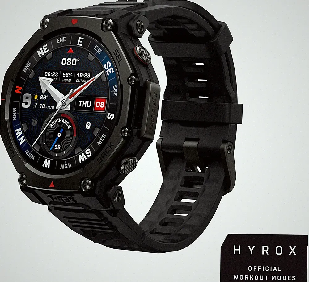 Amazfit T-Rex 3 PRO Smartwatch Tactical Black 1,5" AMOLED 3000 nits 10 ATM GPS