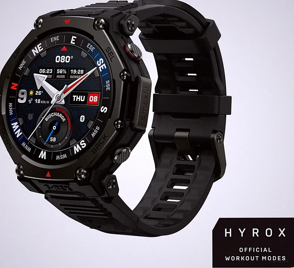 Amazfit T-Rex 3 PRO Smartwatch Tactical Black 1,5" AMOLED 3000 nits 10 ATM GPS