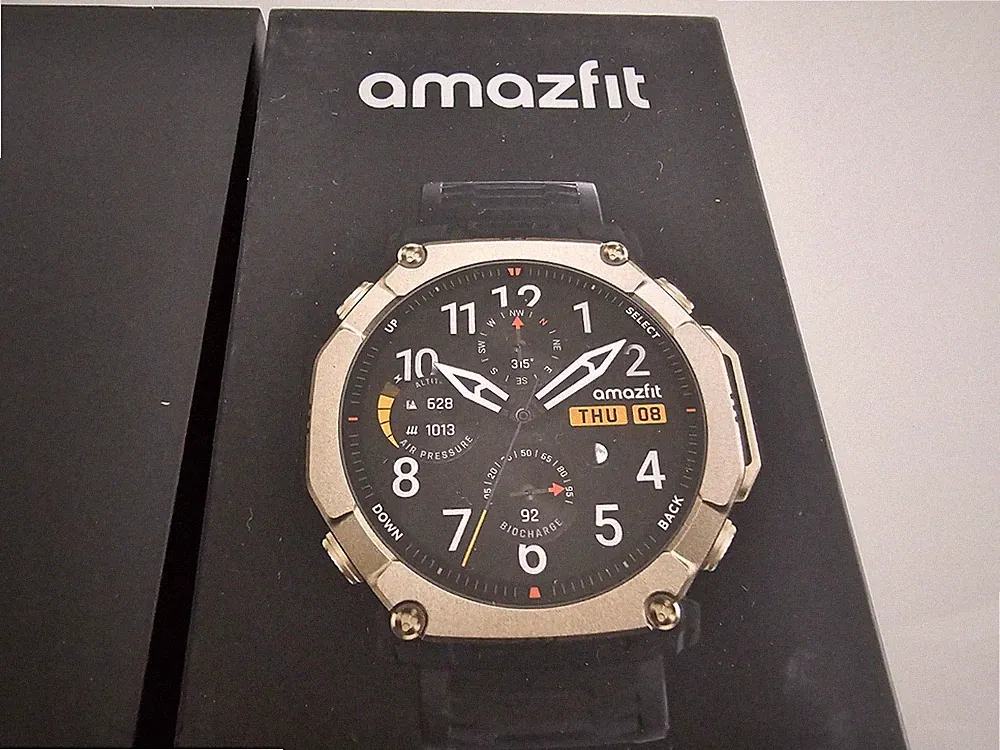 Amazfit T-Rex Ultra 2 Dualband-GPS Outdoor Smartwatch, 51 mm Titangehäuse